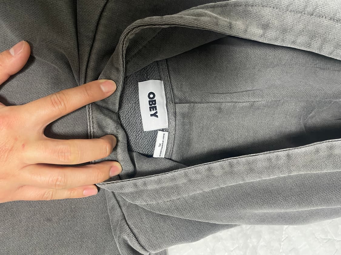 오베이 피그먼트 후드티 XL 상품이미지3