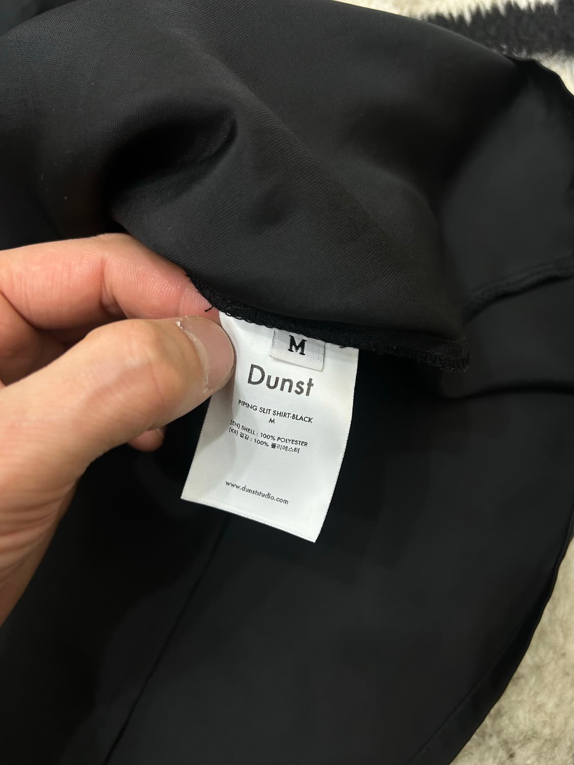 [M]던스트 Slit 블라우스 셔츠/블랙 상품이미지7