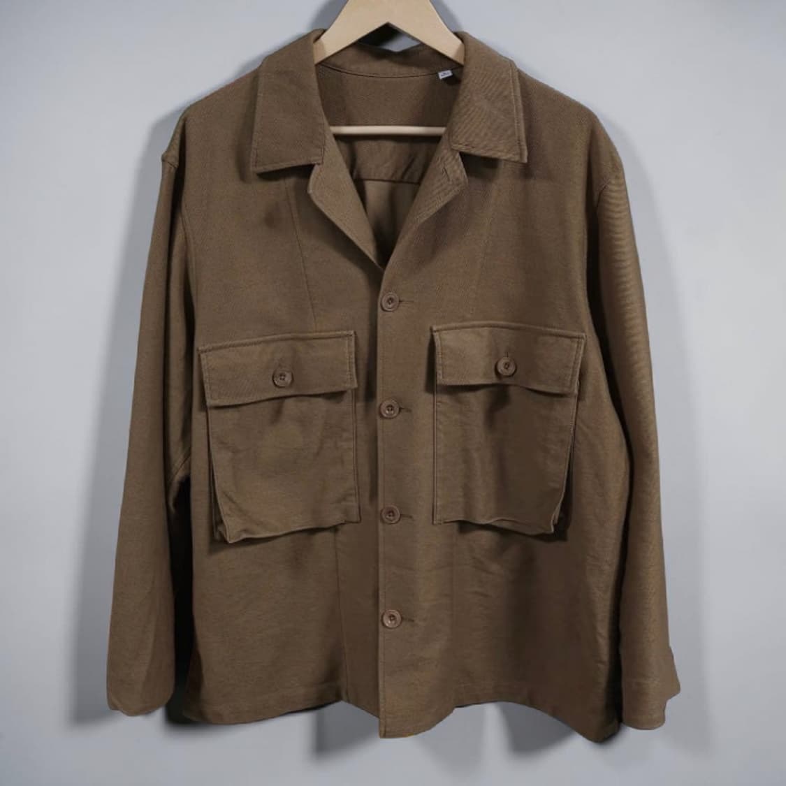 105 Uniqlo 유니클로U 르메르 자켓 카키 브라운 루즈핏 상품이미지1