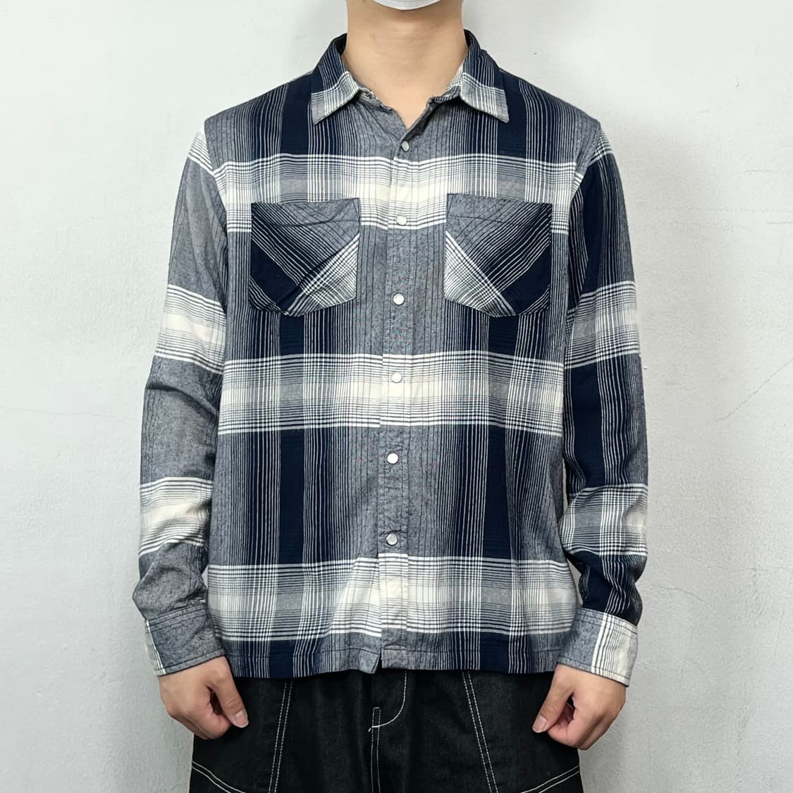 스투시 섀도우 플래드 웨스턴 체크 셔츠 상품이미지2