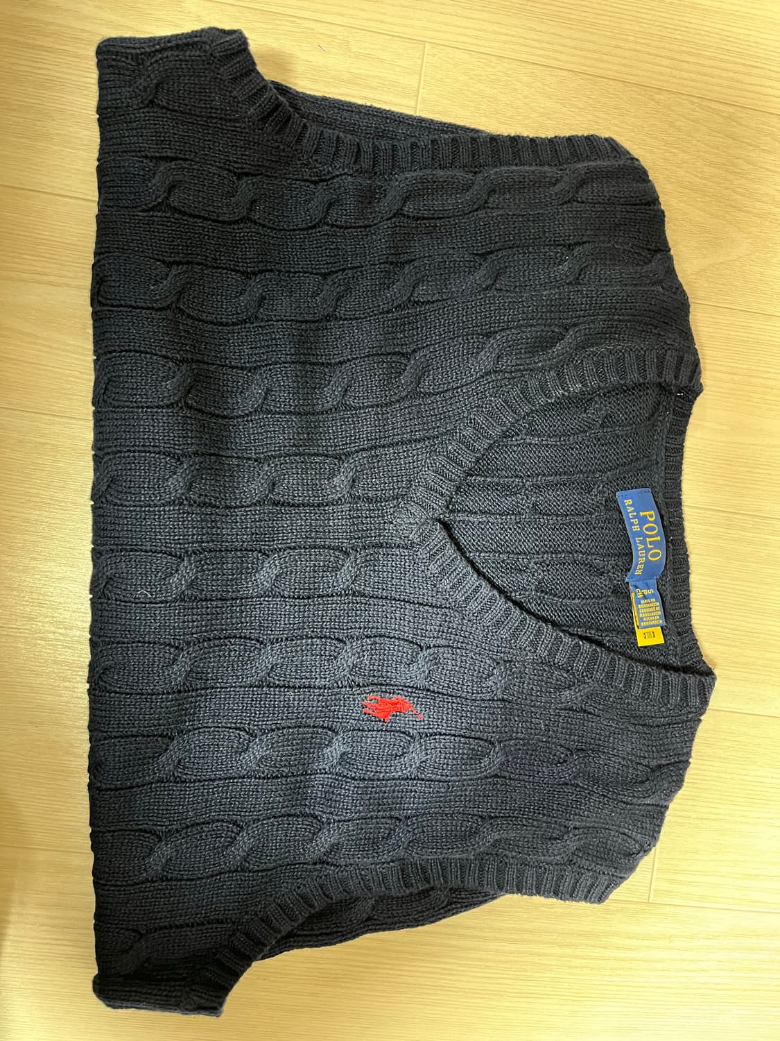 폴로 랄프로렌 MAN 꽈배기 니트 베스트 ( S사이즈) 상품이미지3