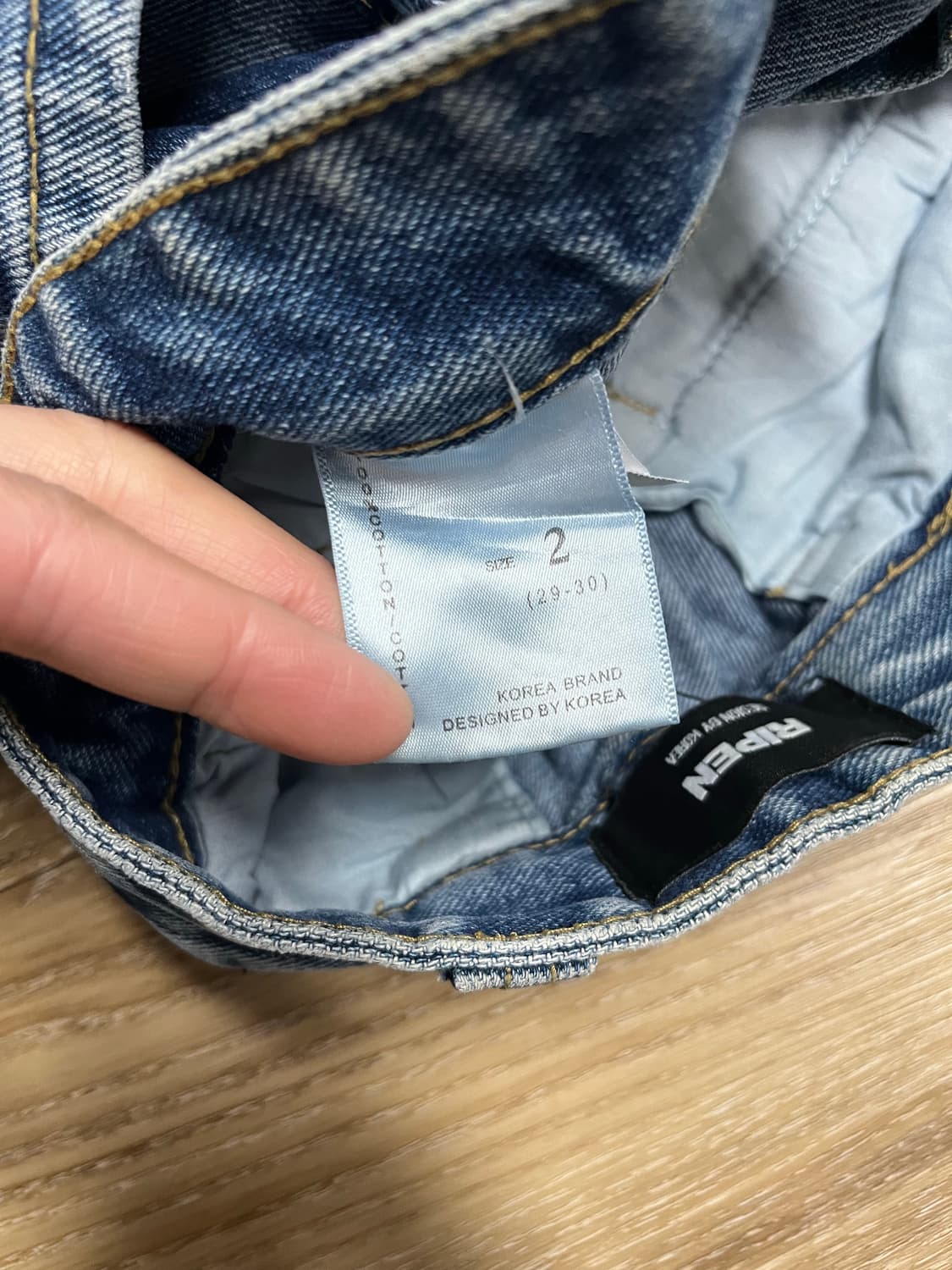 Ripen 사이드턱 청바지 30 상품이미지7