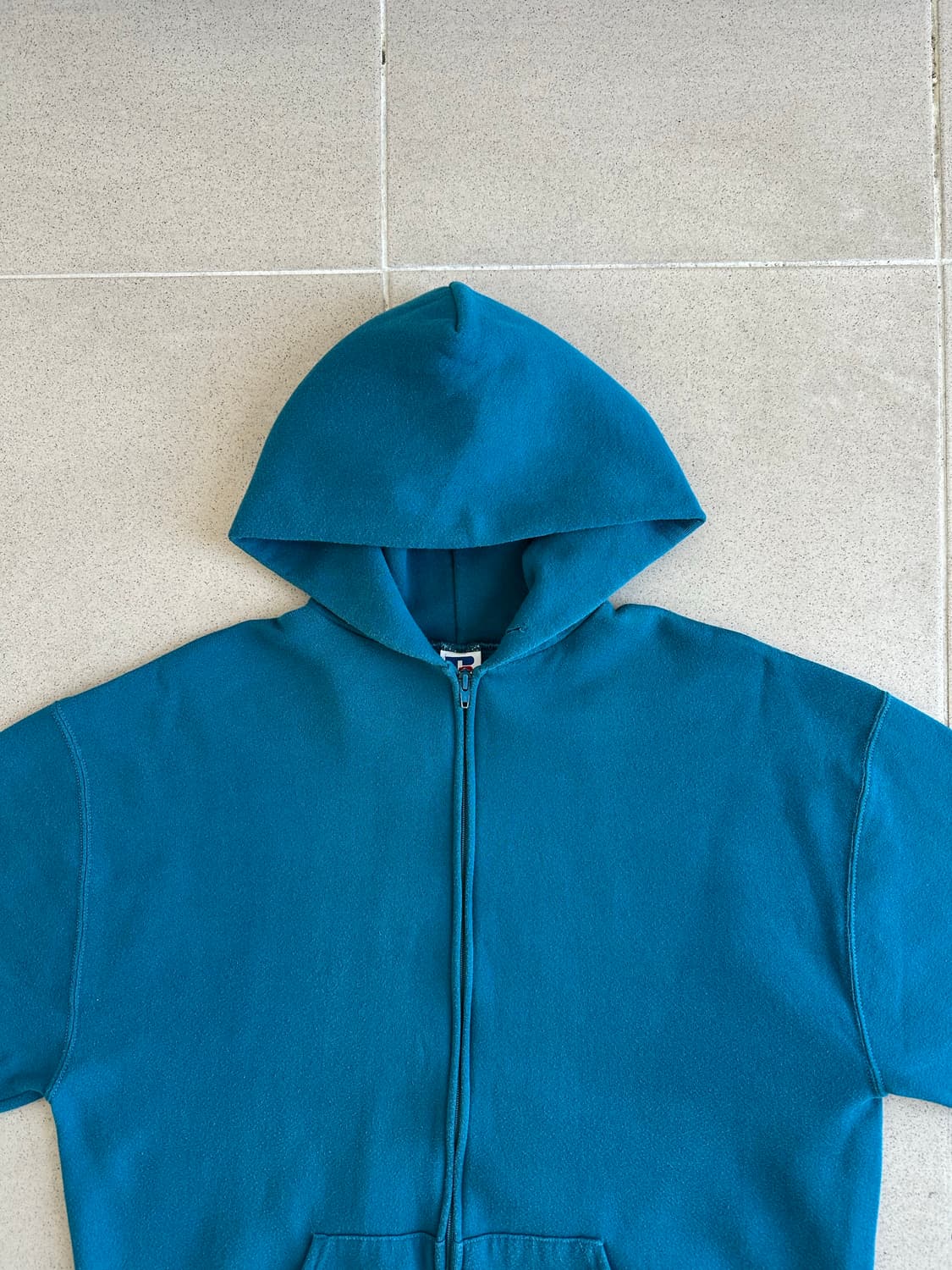 90s 빈티지 러셀 후드집업 블루 XL USA 상품이미지4