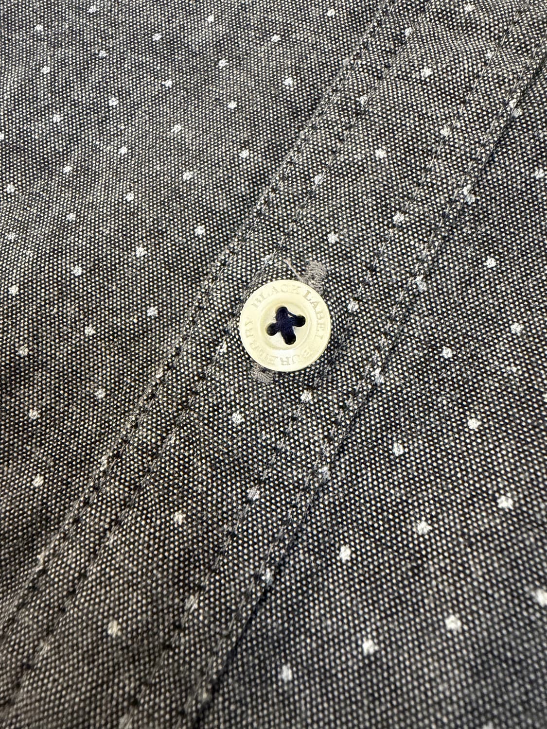 버버리 폴카닷 땡땡이 기마로고 셔츠 그레이 상품이미지4