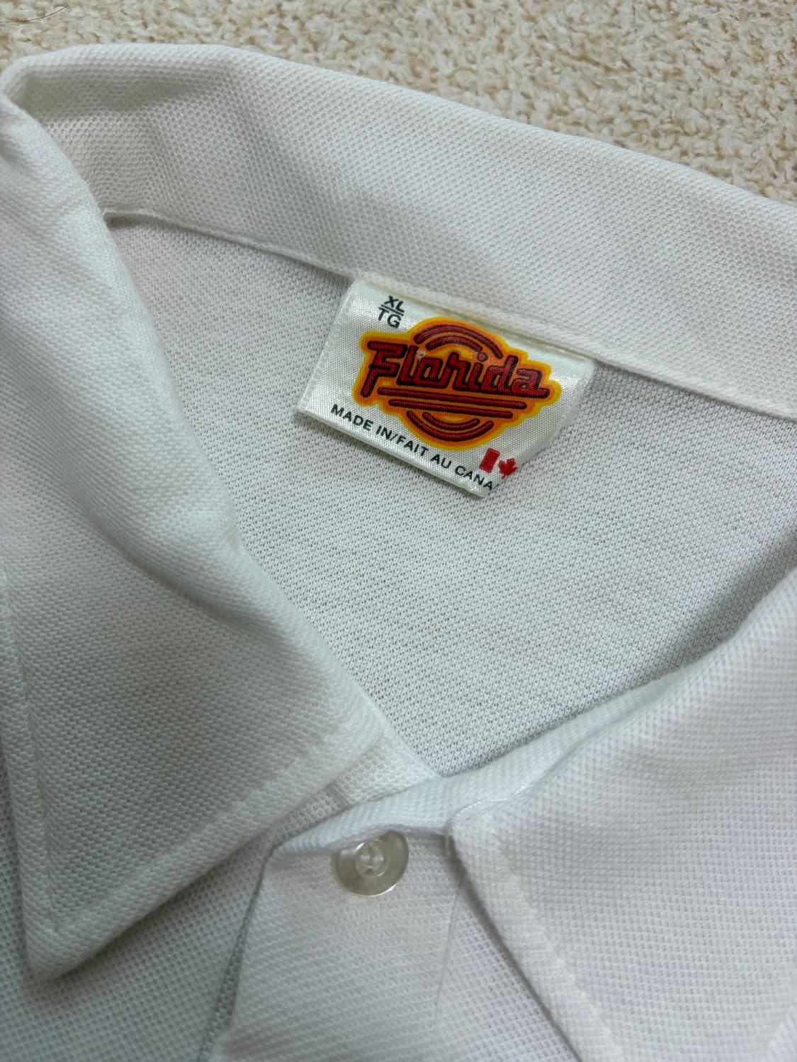 90s made in canada 싱글스티치 화이트 카라 티셔츠  상품이미지2