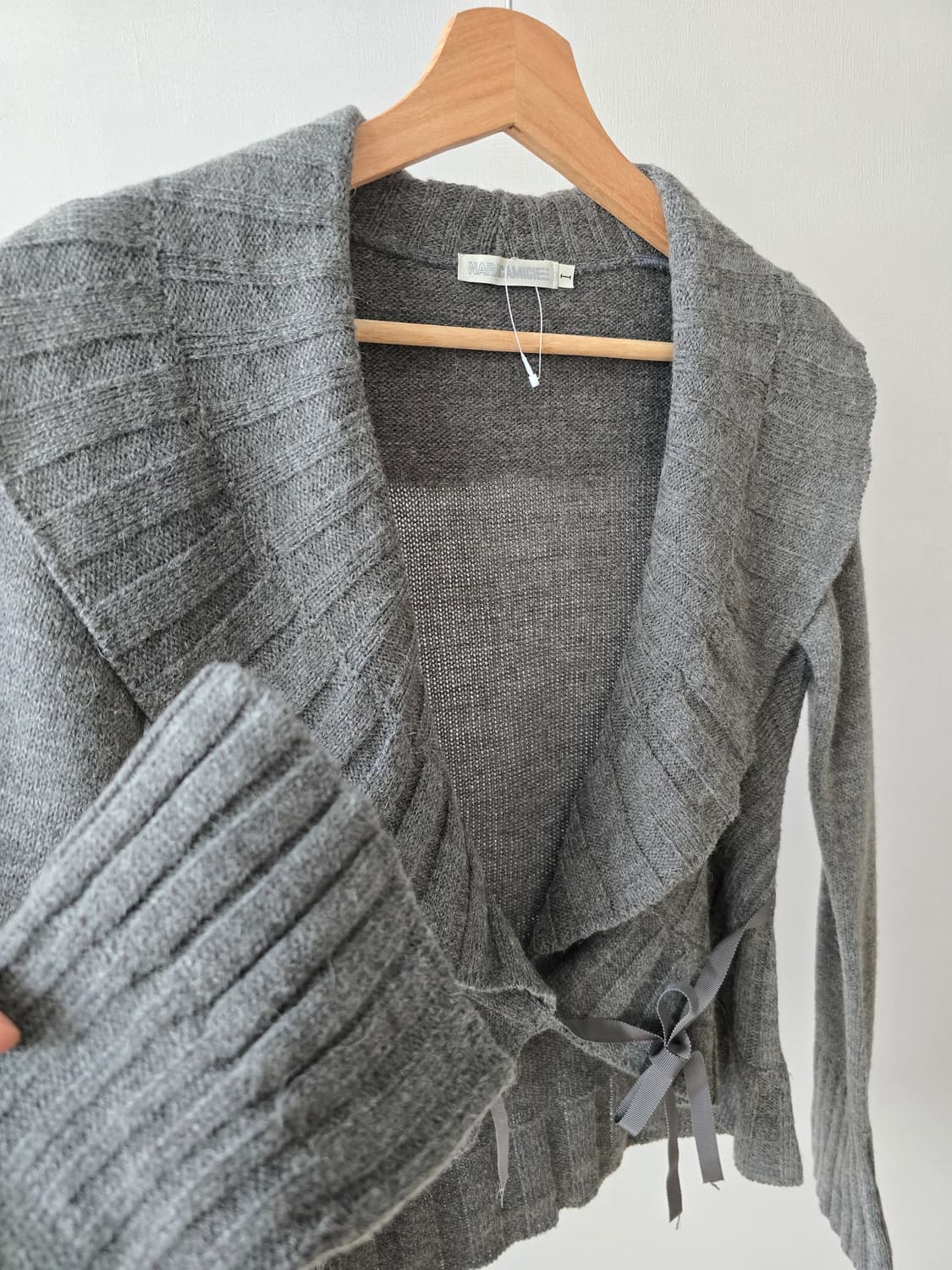 이탈리아 NARACAMICIE 울혼방 랩가디건 상품이미지2