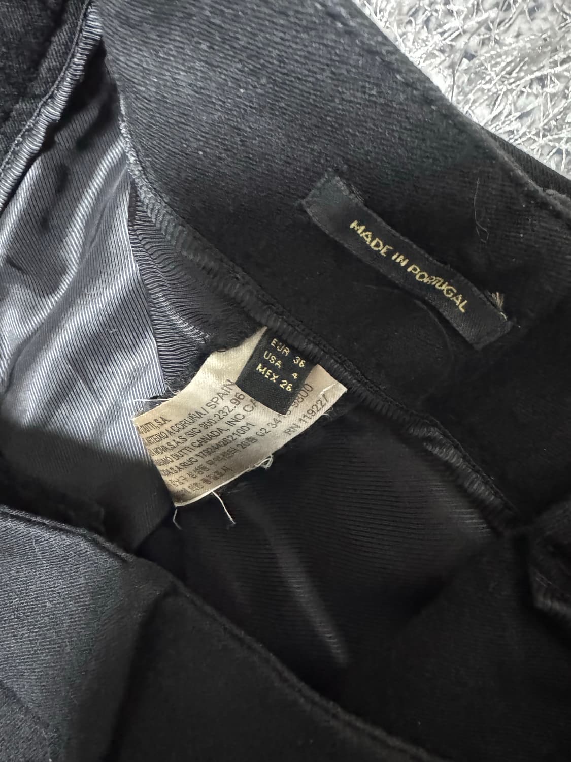 [Massimo Dutti] 마시모두띠 블랙 바지 EUR 36 9부 바지 상품이미지4