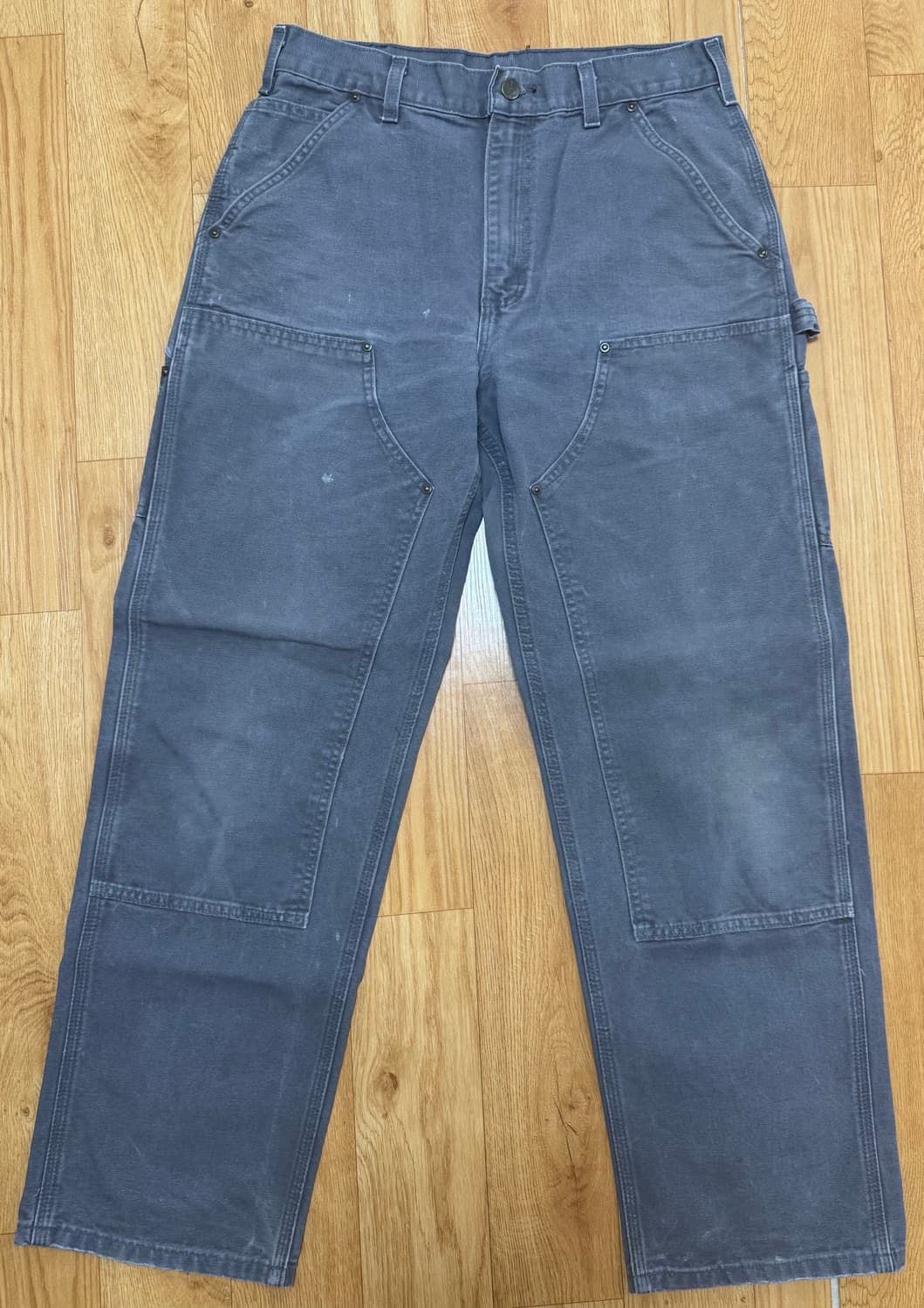 빈티지 칼하트 더블니 B136 그레이 GVL 32x32 상품이미지1