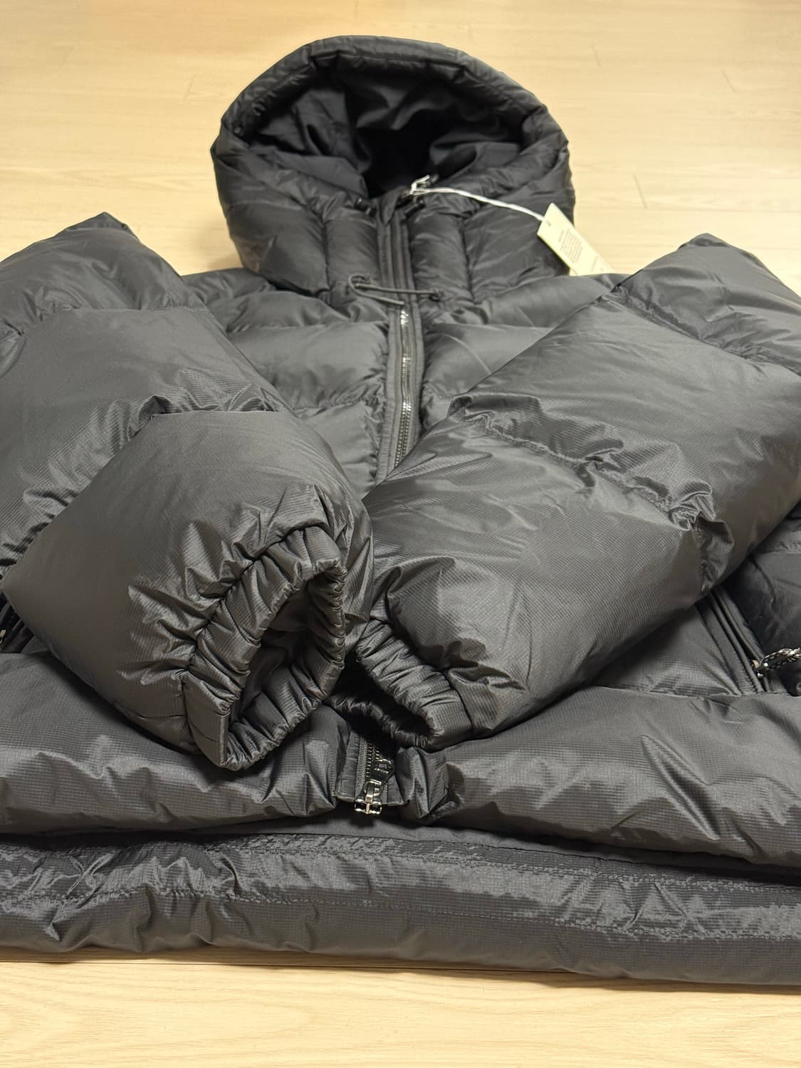 아르켓 스포티 다운 자켓 (블랙,M) 상품이미지6