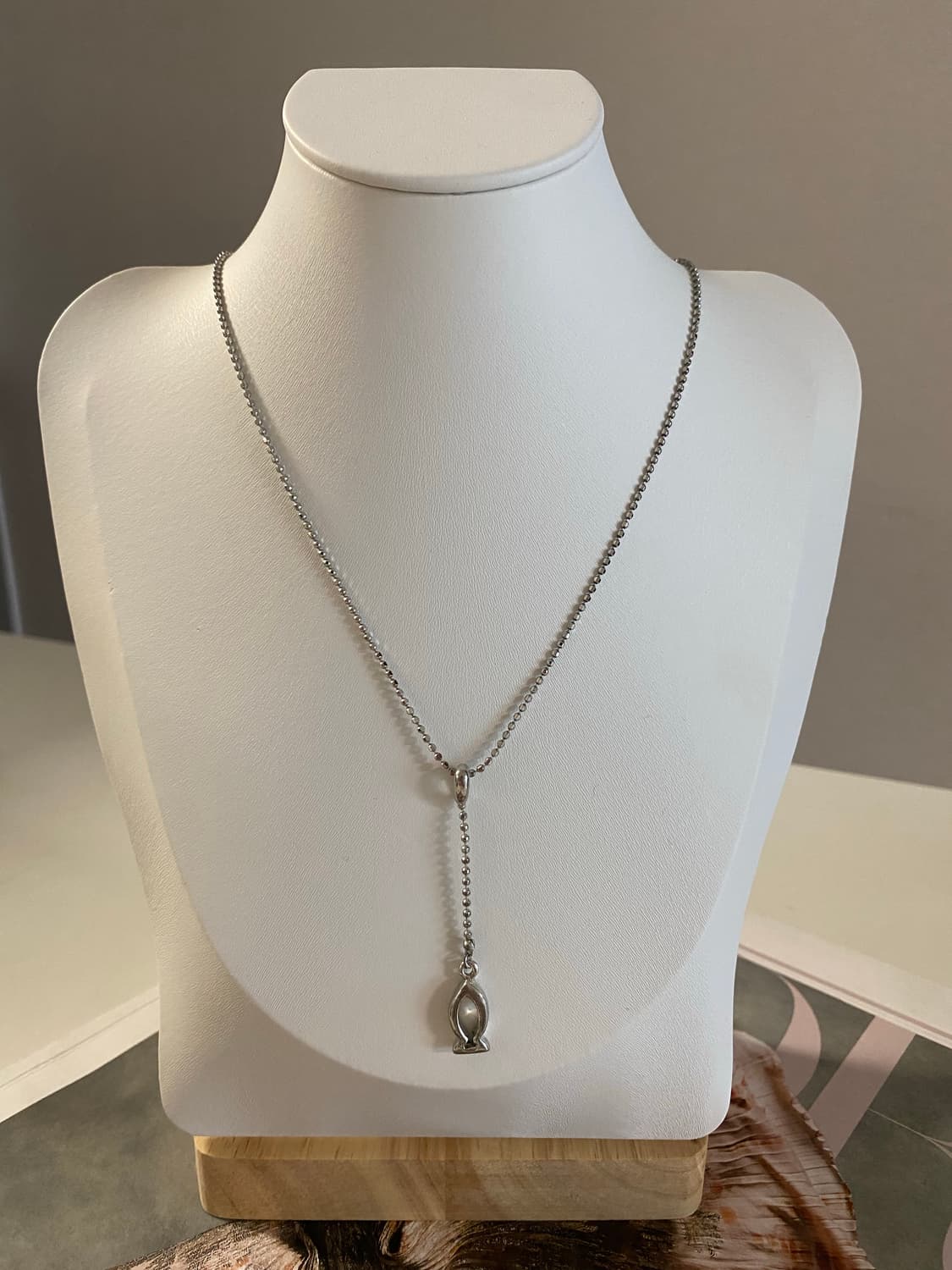 빈티지 물고기 드롭 목걸이 상품이미지1