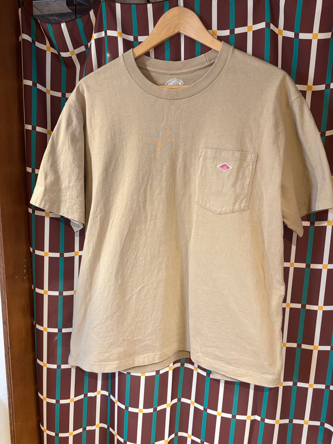 DANTON 단톤 포켓 반팔 티셔츠 베이지 상품이미지2