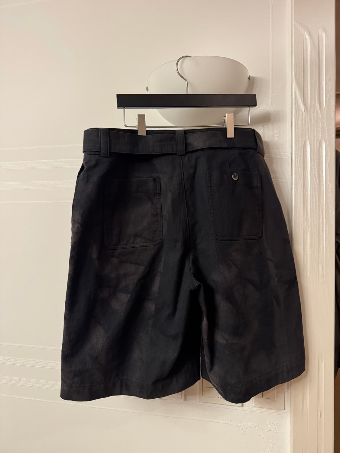 지용킴 25SS 더블 프론트 쇼츠 블랙 상품이미지3