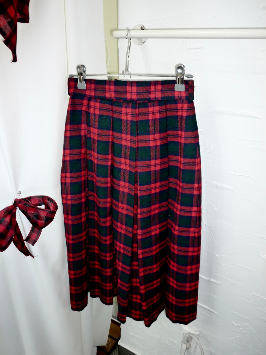 red scottish skirt 상품이미지5