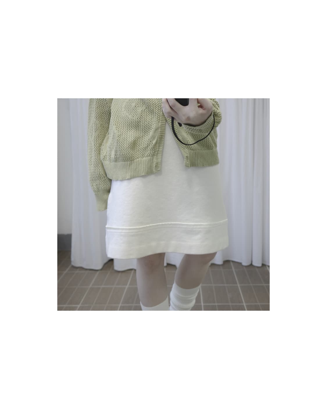 꾸레쥬, Courreges ivory skirt 상품이미지1