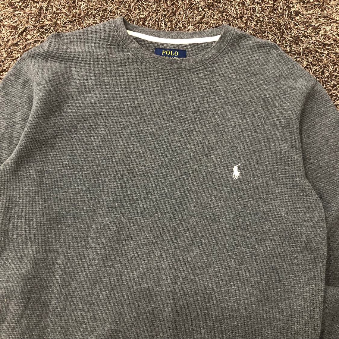 폴로 랄프로렌 와플 그레이 롱슬리브 상품이미지3