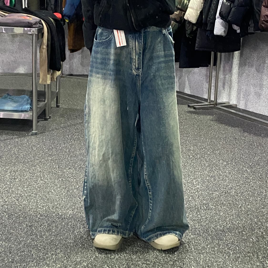 빈티지 워싱 와이드 벌룬팬츠 B3070 상품이미지1