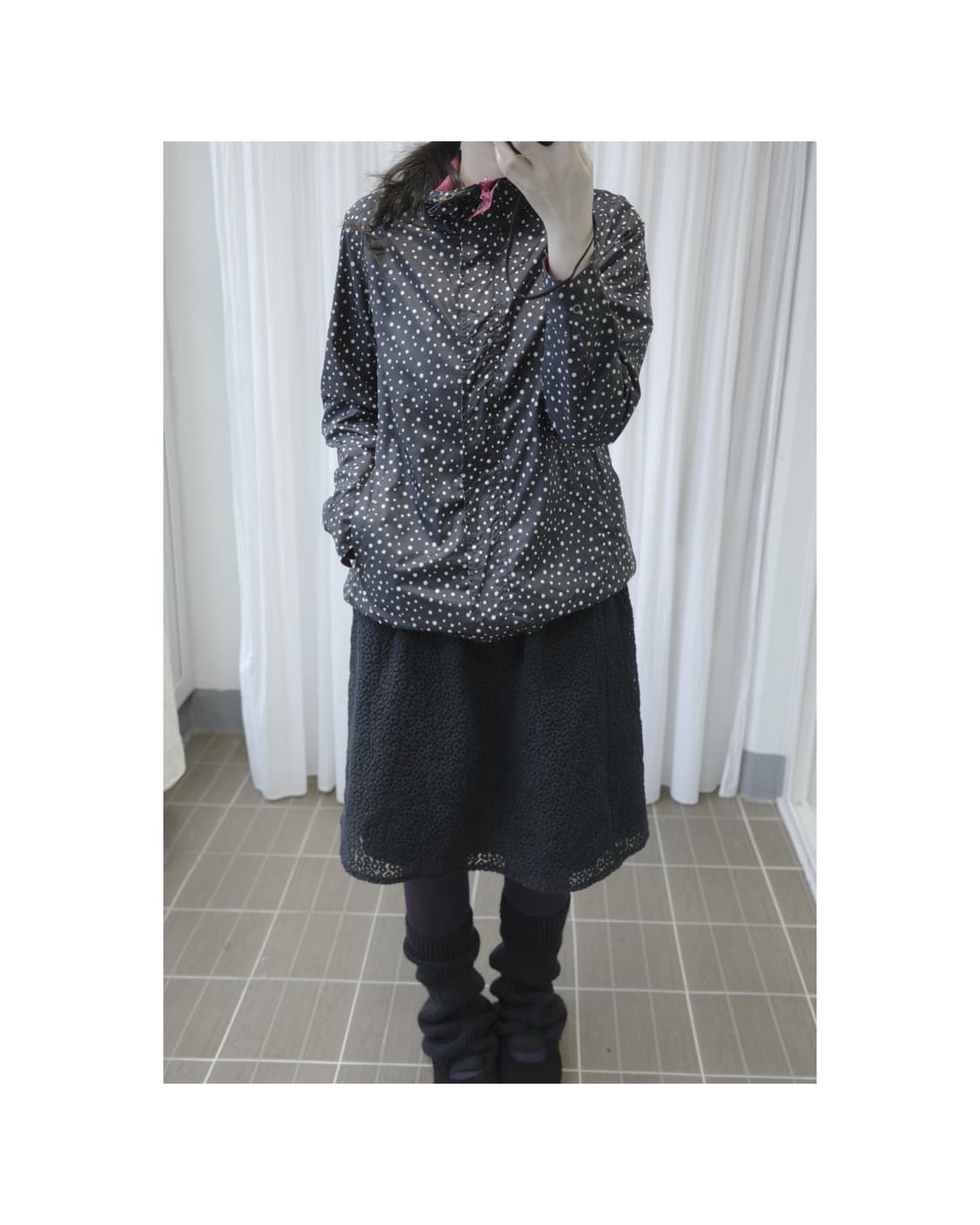 Reversible dot windbreaker  상품이미지6