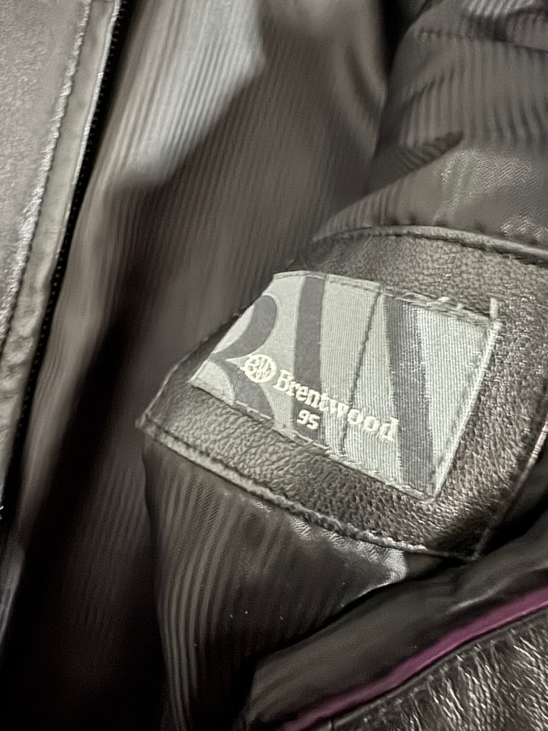 Brentwood 빈티지 니트 소매 리얼 염소 양가죽 자켓 상품이미지5