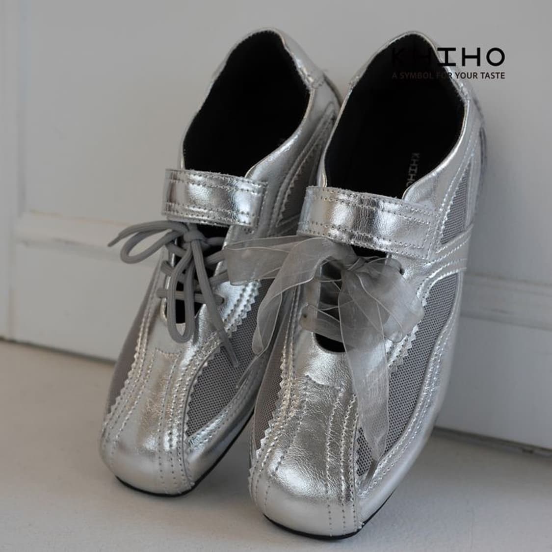기호/PINKING MARY JANE SNEAKERS / SILVER 상품이미지2
