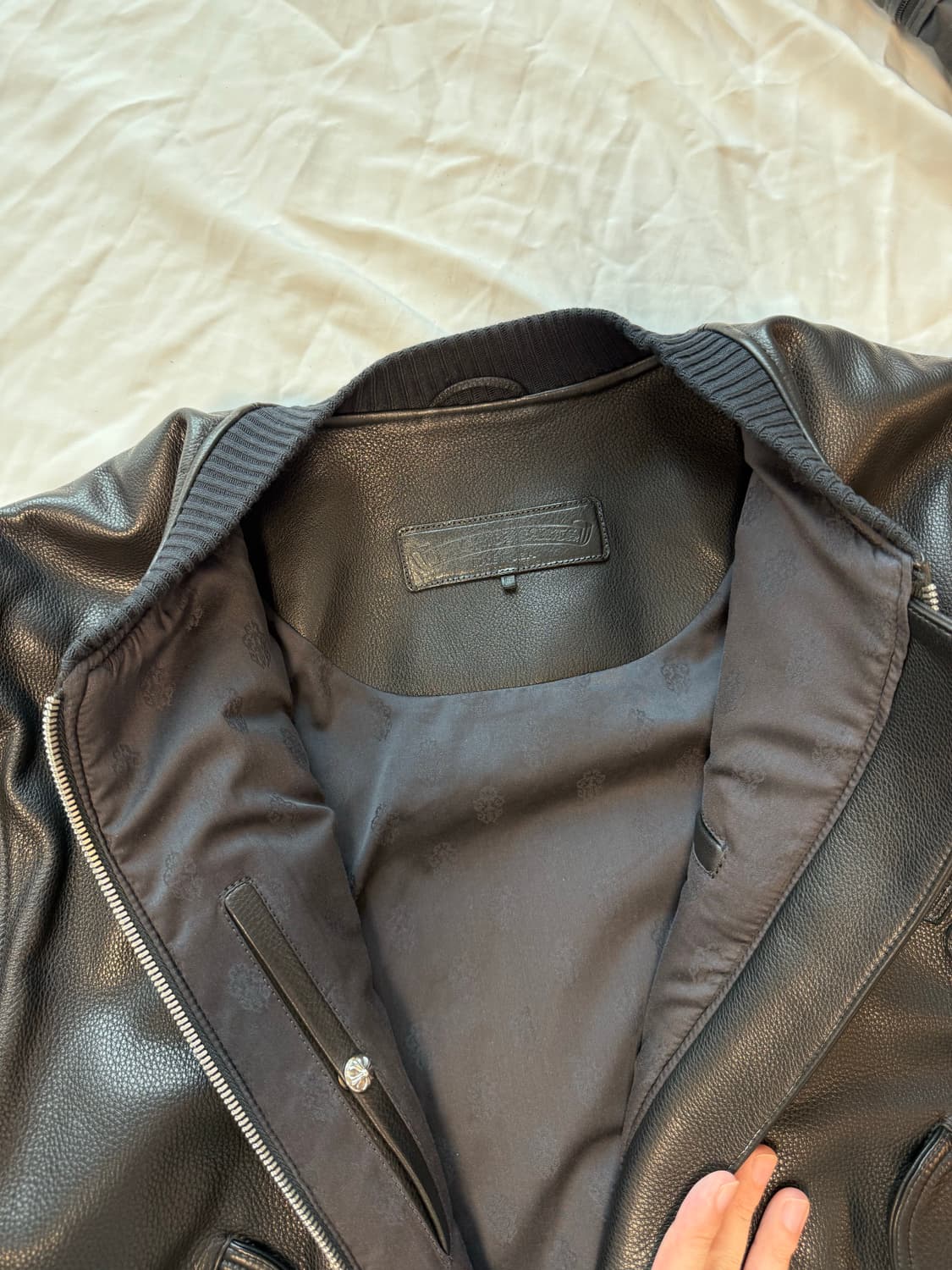 크롬하츠 헤비레더 CH ma-1 봄버 자켓 상품이미지3