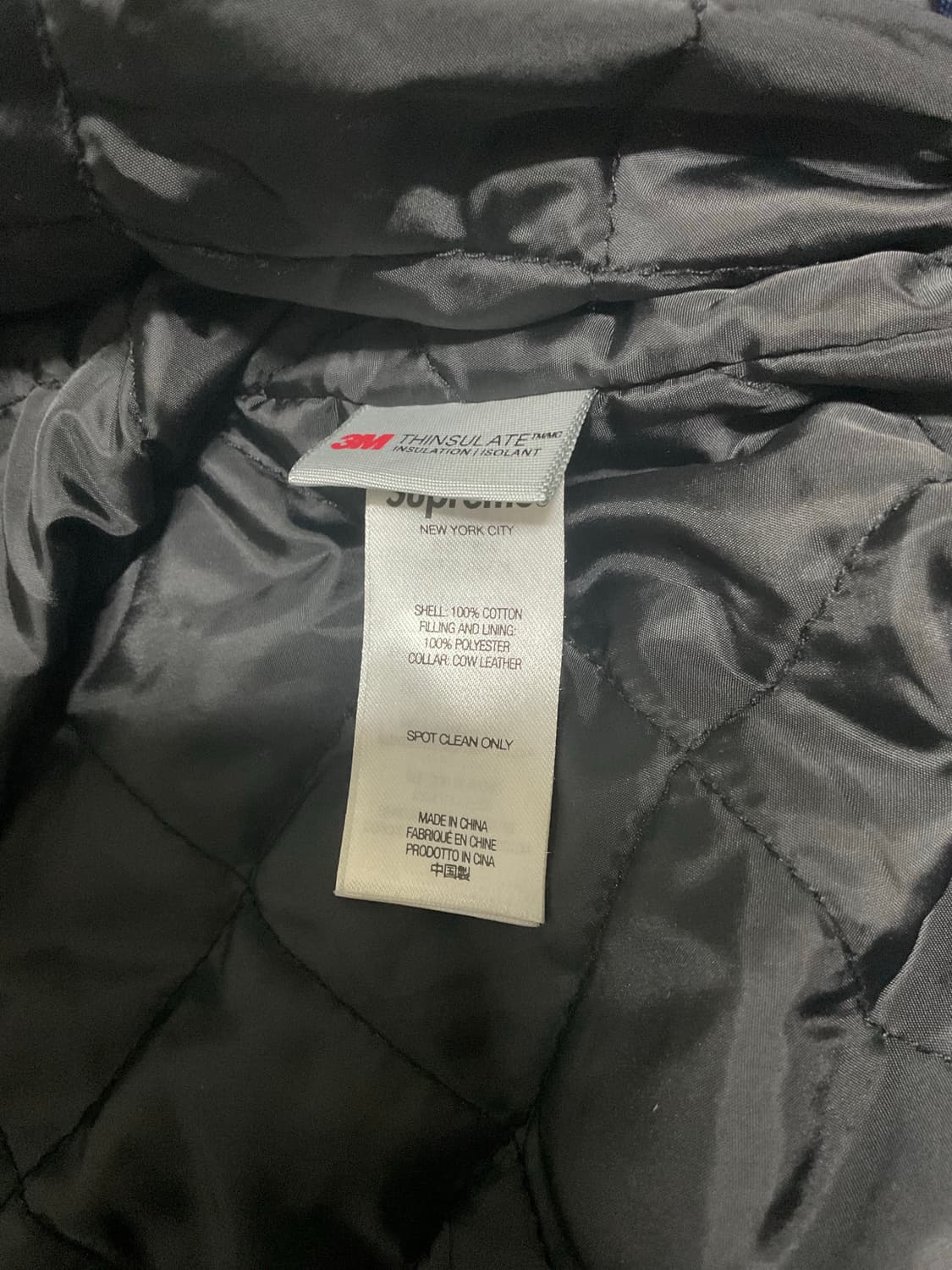 슈프림 레더 칼라 유틸리티 자켓 네이비 M 상품이미지8