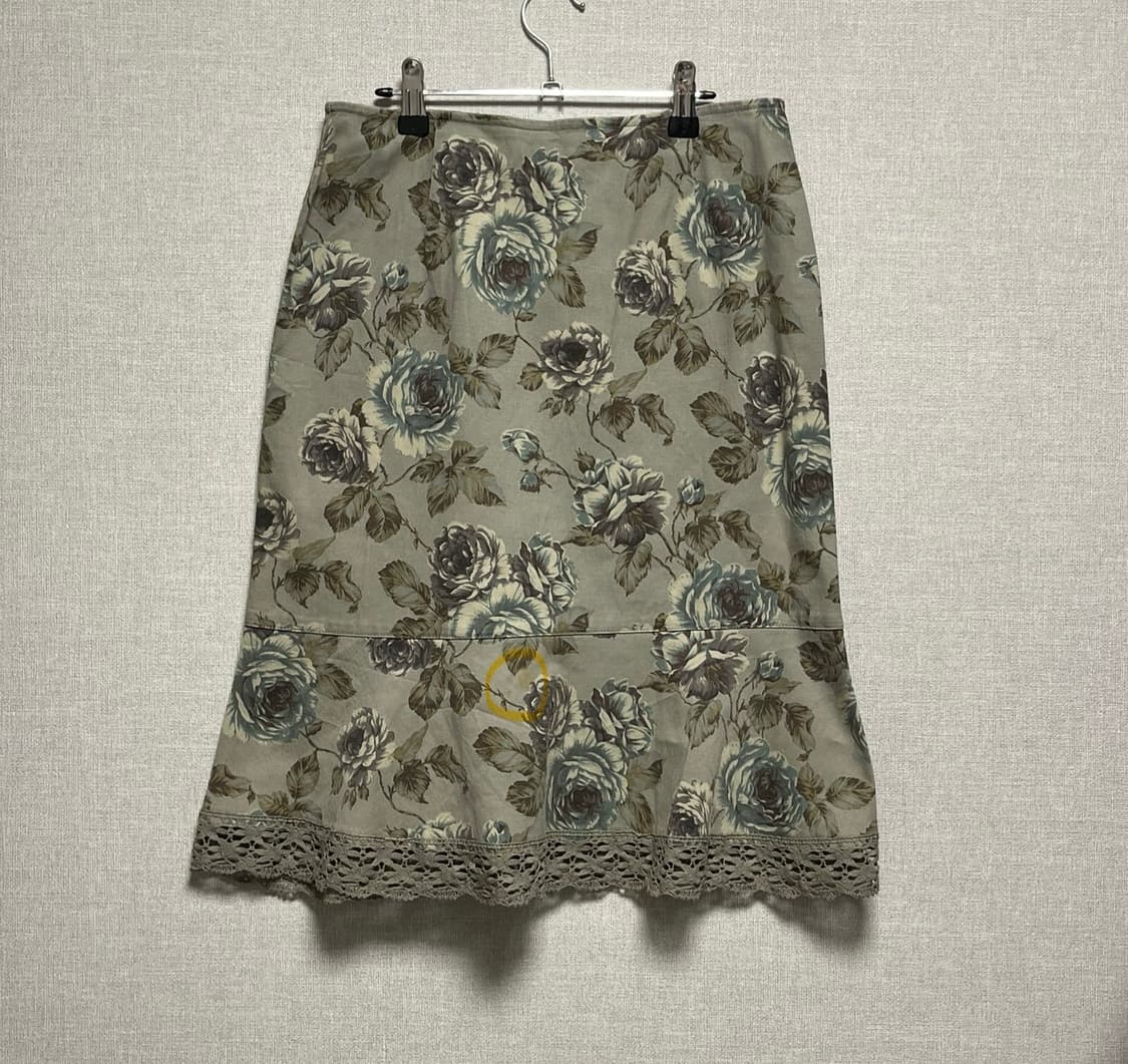 [레스트로즈 / 오리엔탈 페어리 로맨틱] 레이스 플레어 스커트 상품이미지4