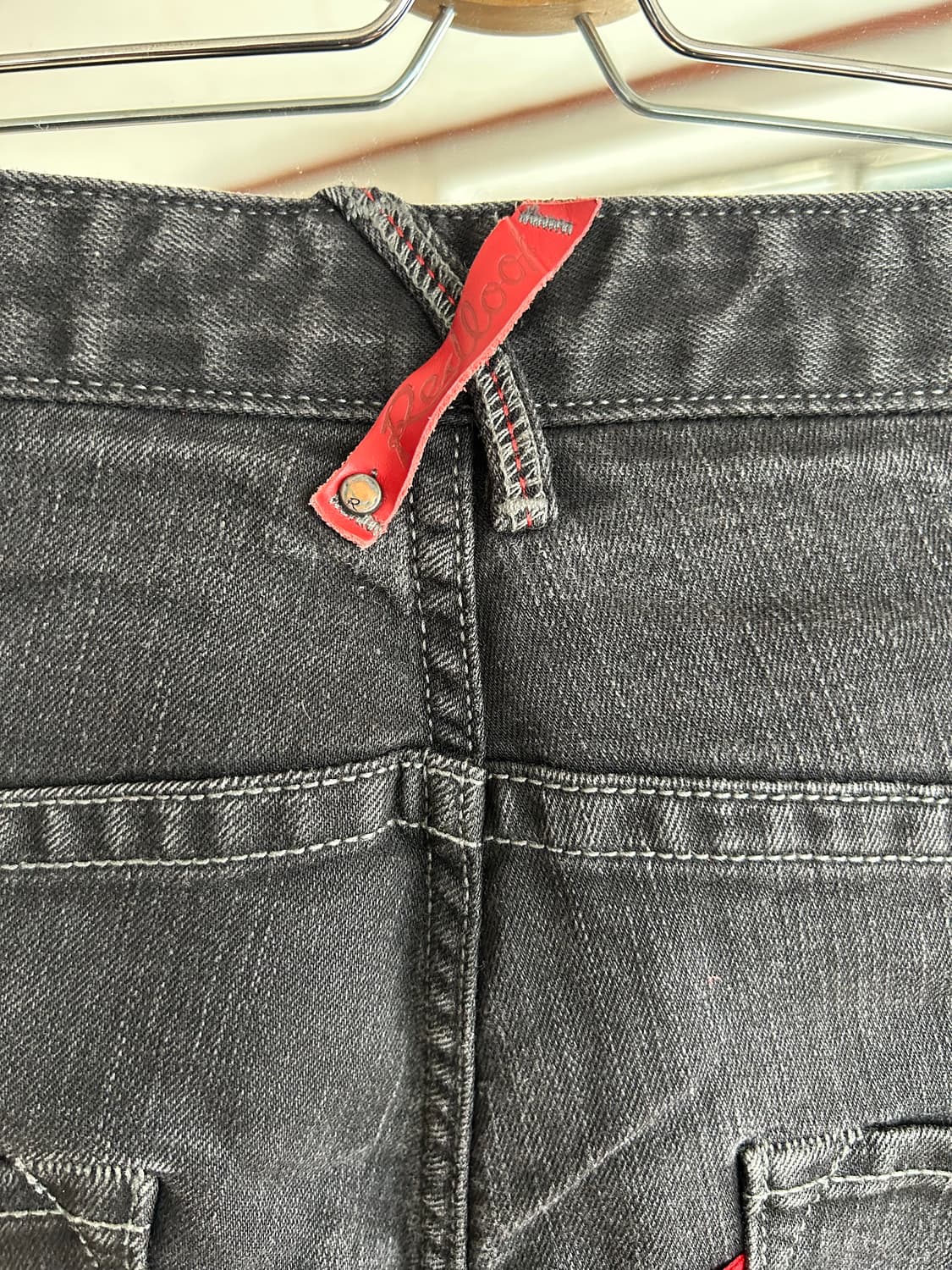 00‘s 리바이스 레드룹 와이드레그 블랙진 34in 상품이미지7