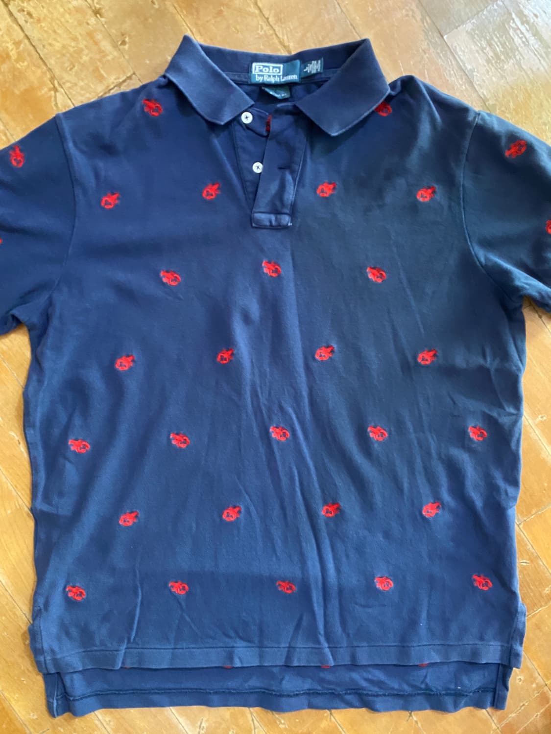 폴로 랄프로렌 네이비 랍스터 패턴 커스텀핏 L (105) 상품이미지1