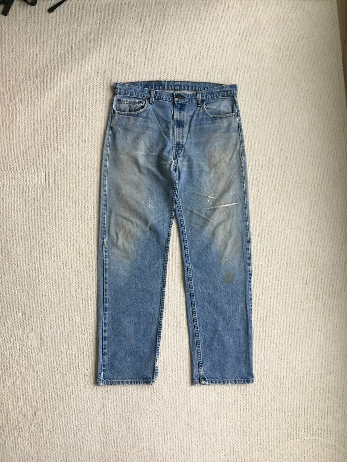 80‘s levis 505 레귤러 스트레이트 블랭크탭 굿에이징 상품이미지1