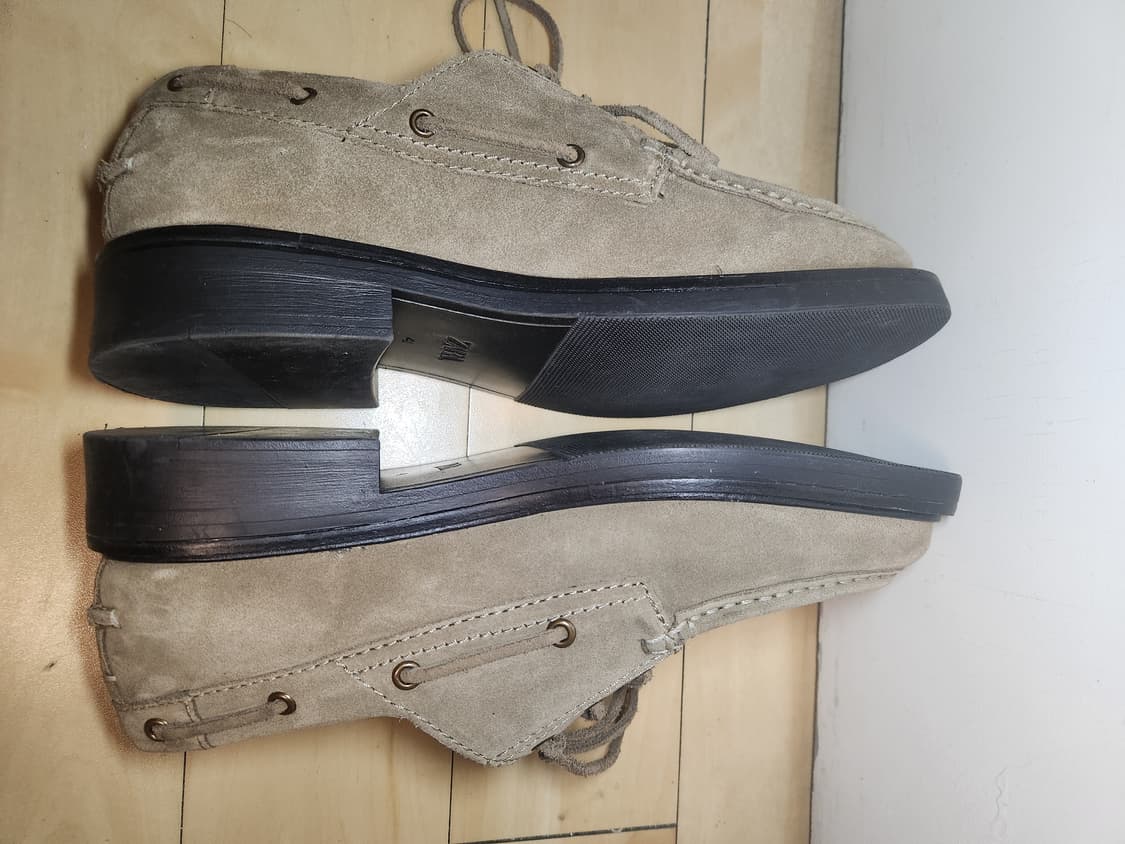 (260)자라 스웨이드 가죽 데크 슈즈 상품이미지4