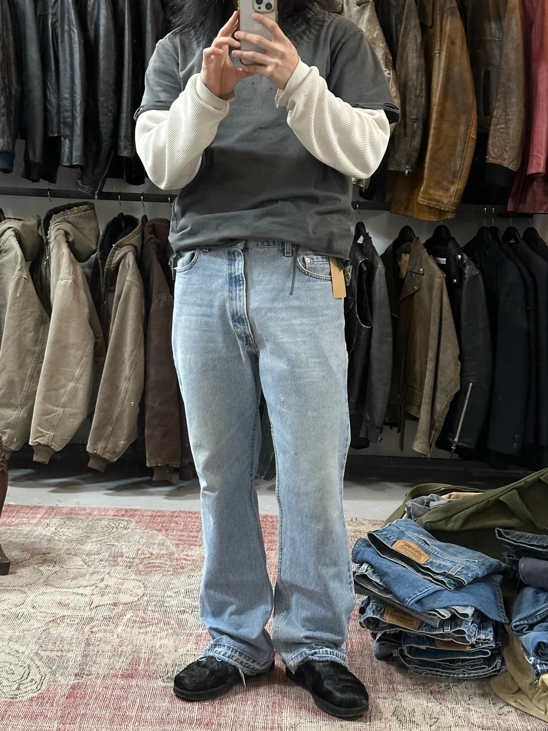 90's USA Made 리바이스 517 부츠컷 플레어진 상품이미지2