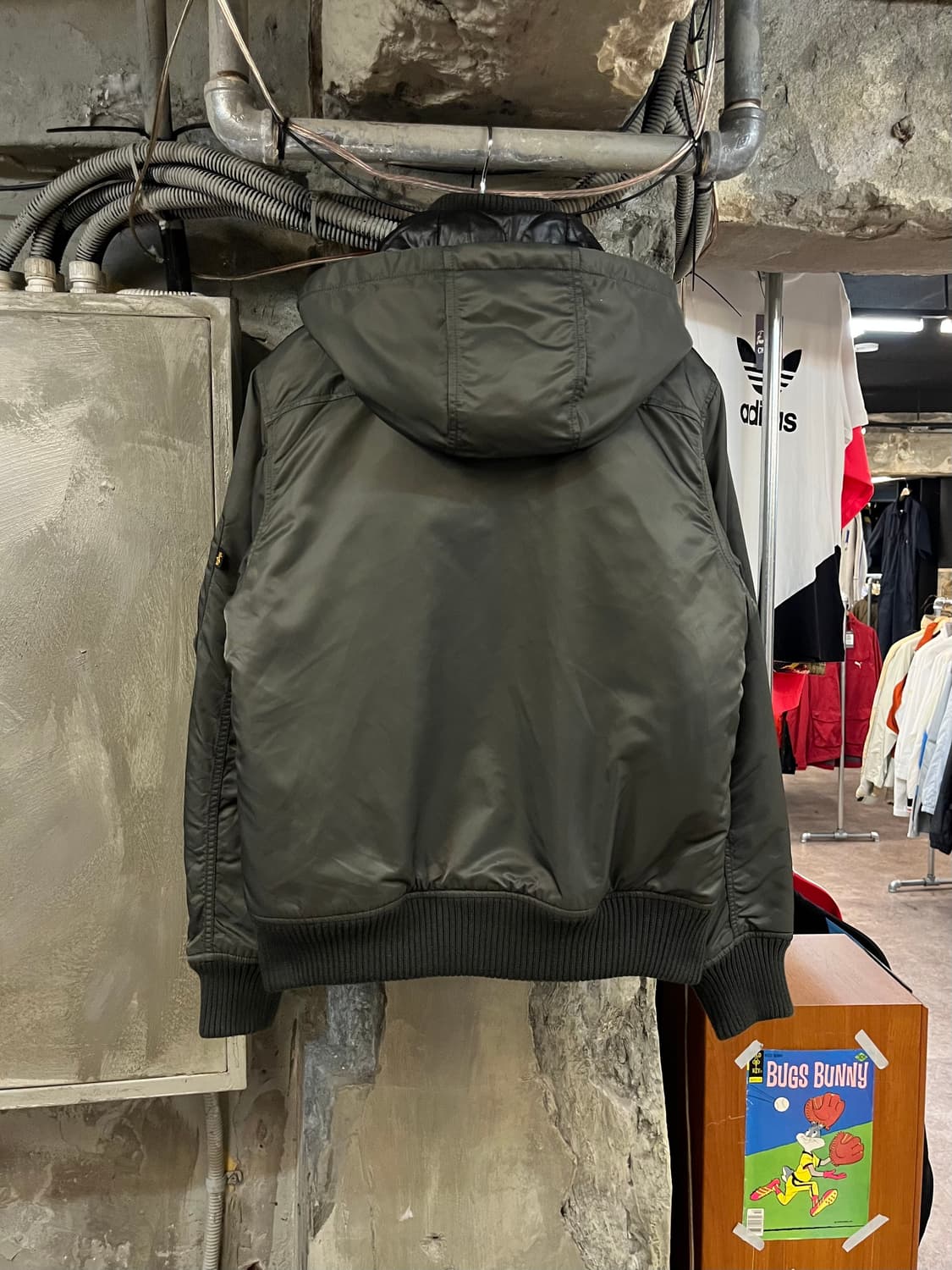 알파인더스트리 후드 ma1 항공점퍼 카키 M #csz1761  상품이미지2