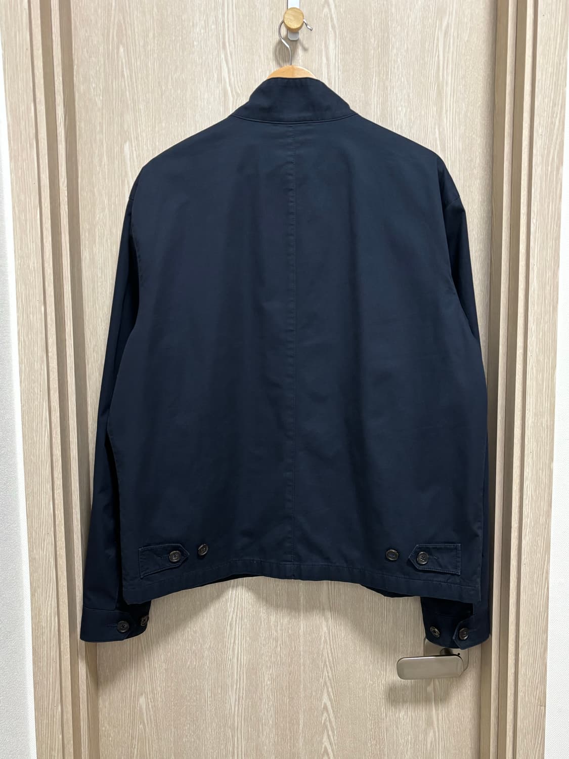 새상품급)폴로 타탄체크안감 헤링턴 집업자켓L/105/네이비 상품이미지2