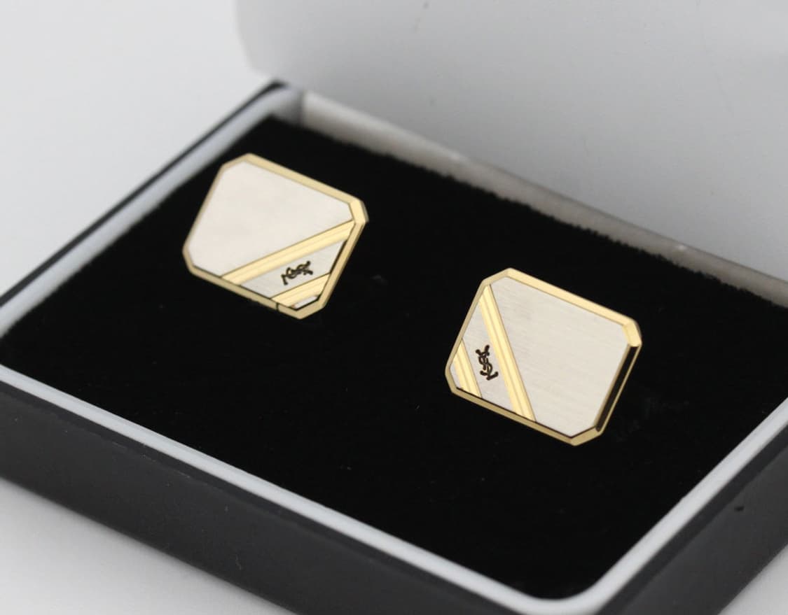입생로랑 A+등급 남자 명품 커프스 빈티지 상품이미지1