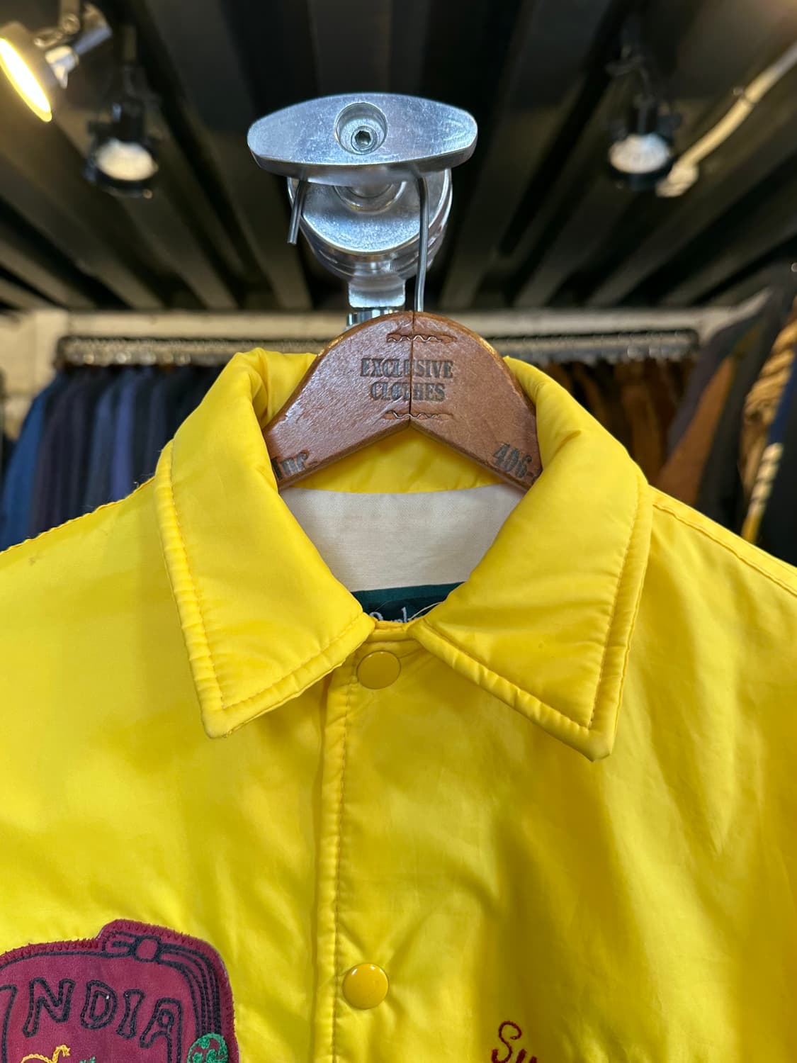 90s Dunbrooke 나일론 자수 코치 자켓 made in usa 상품이미지3