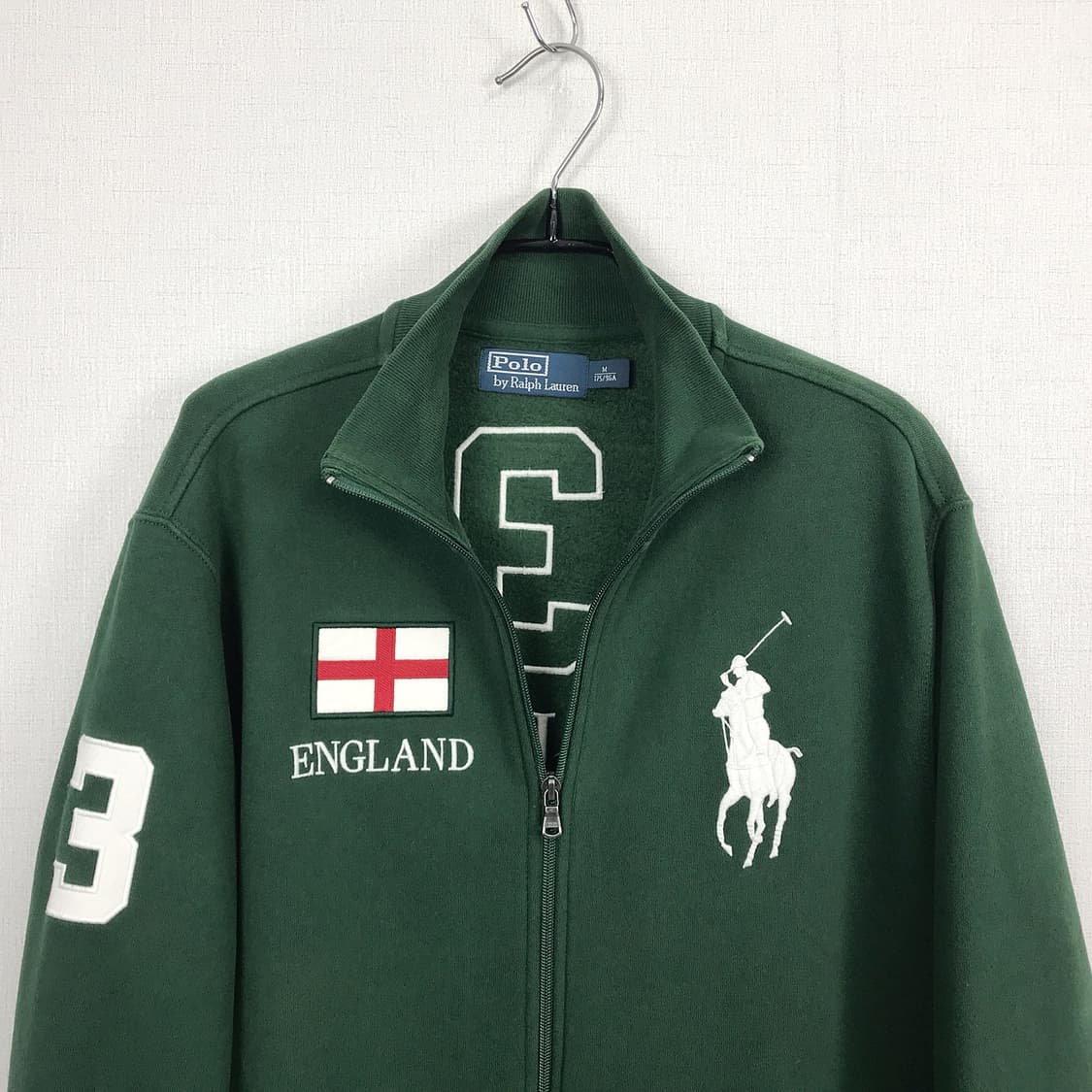 폴로 랄프로렌 잉글랜드 코튼 집업 티셔츠 남성M 상품이미지2