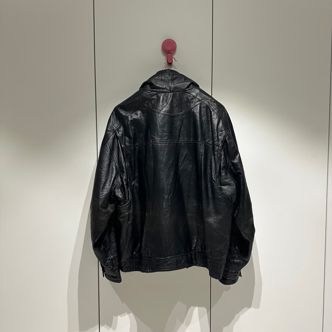 윌슨레더 하이넥 더블레이어 레더자켓 상품이미지7