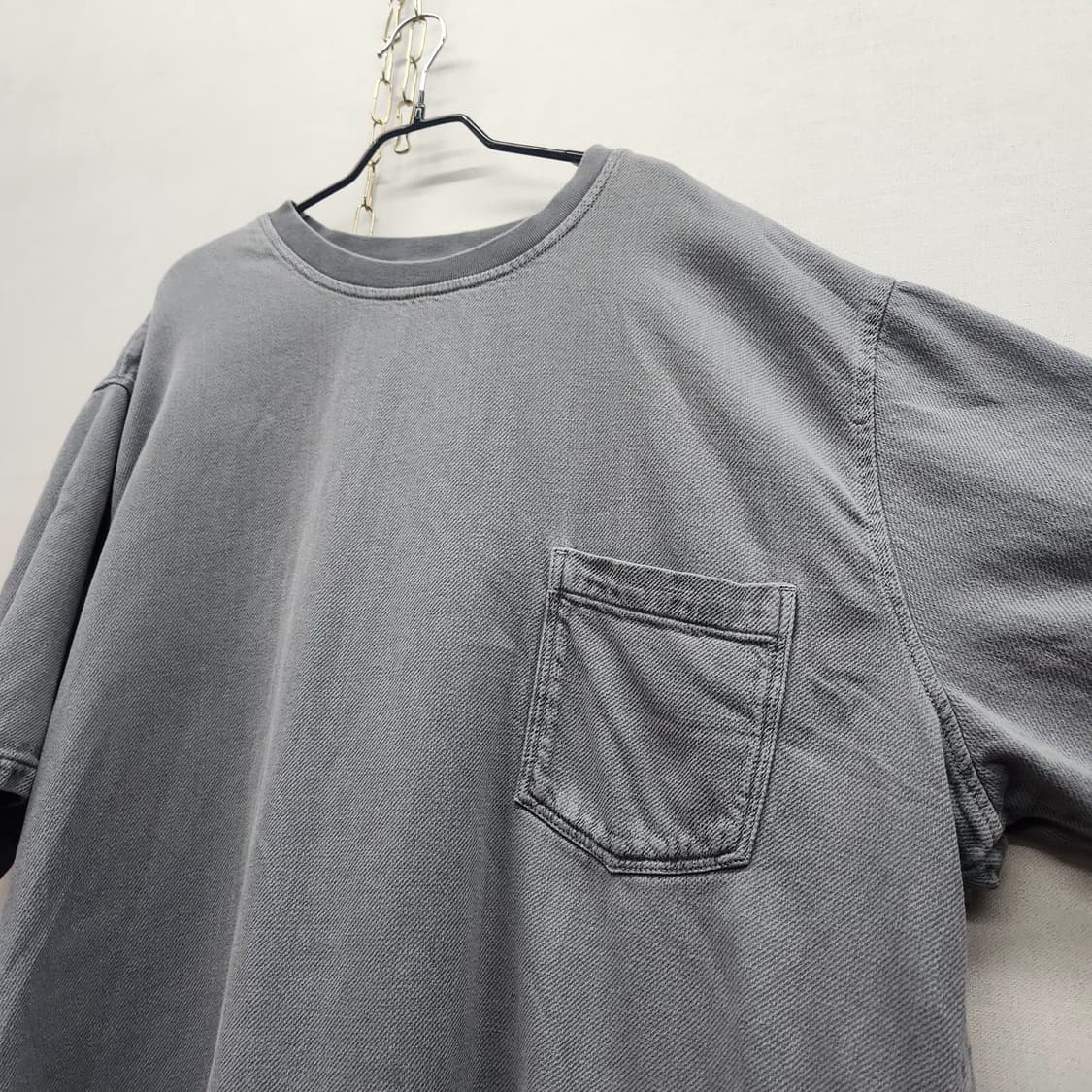 자라 원포켓 피그먼트 빈티지 무드 오버핏 반팔 XL(3XL) 상품이미지3