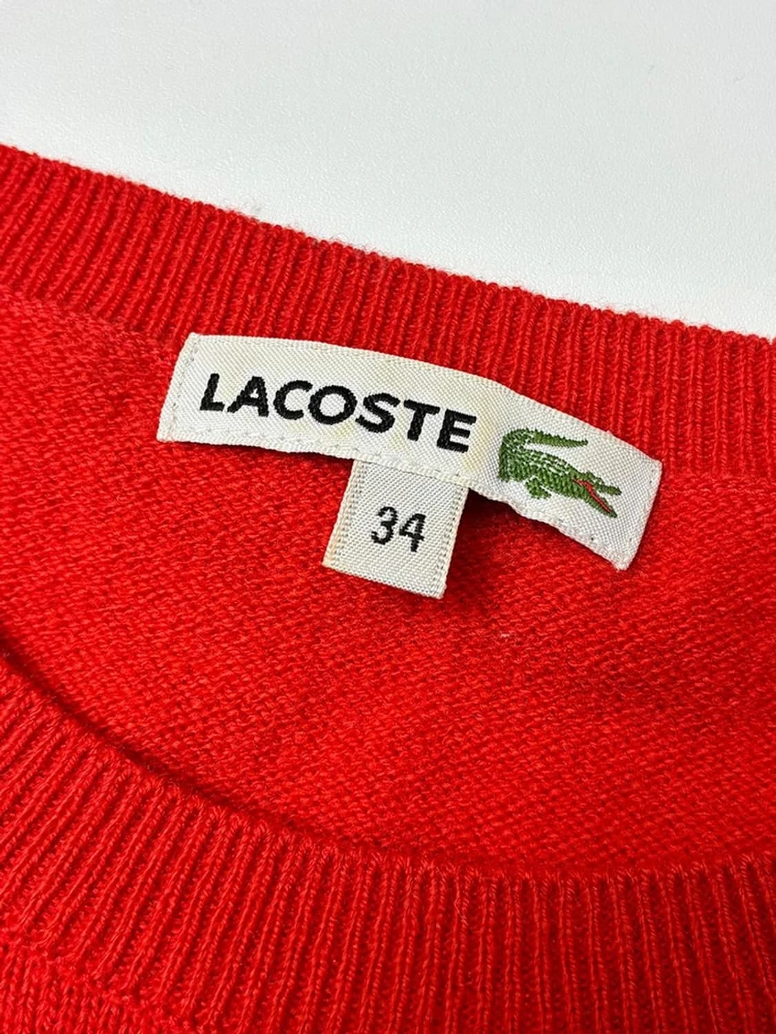 라코스테 화이트 크록 엘보 패치 울 니트 PN5333 상품이미지8