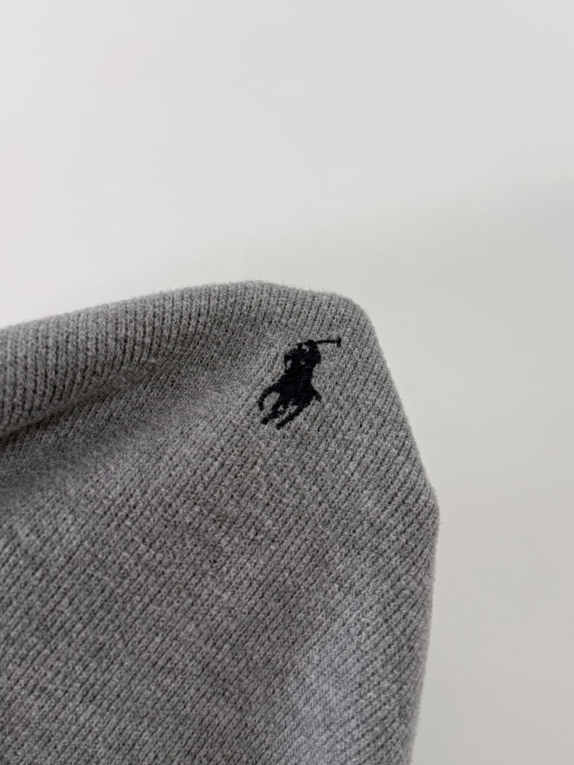 폴로 랄프로렌 루즈핏 그레이 하프집 니트 상품이미지4