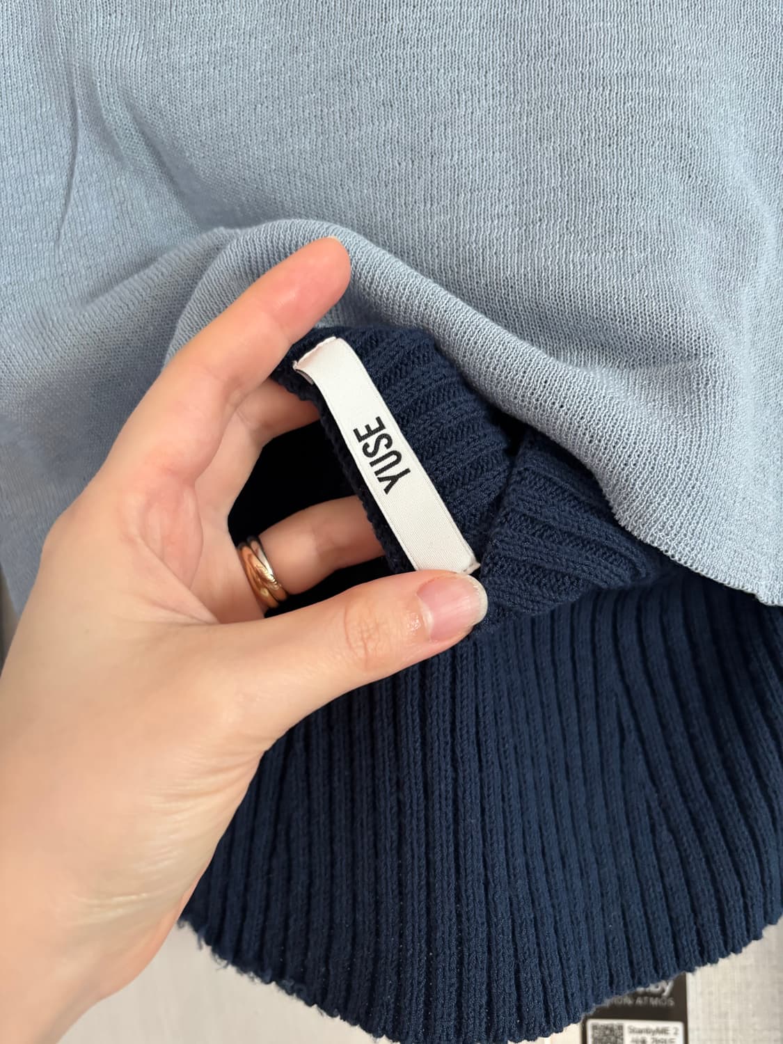 유즈 yuse 홀터 슬리브리스 썸머 볼레로 세트 블루 상품이미지6