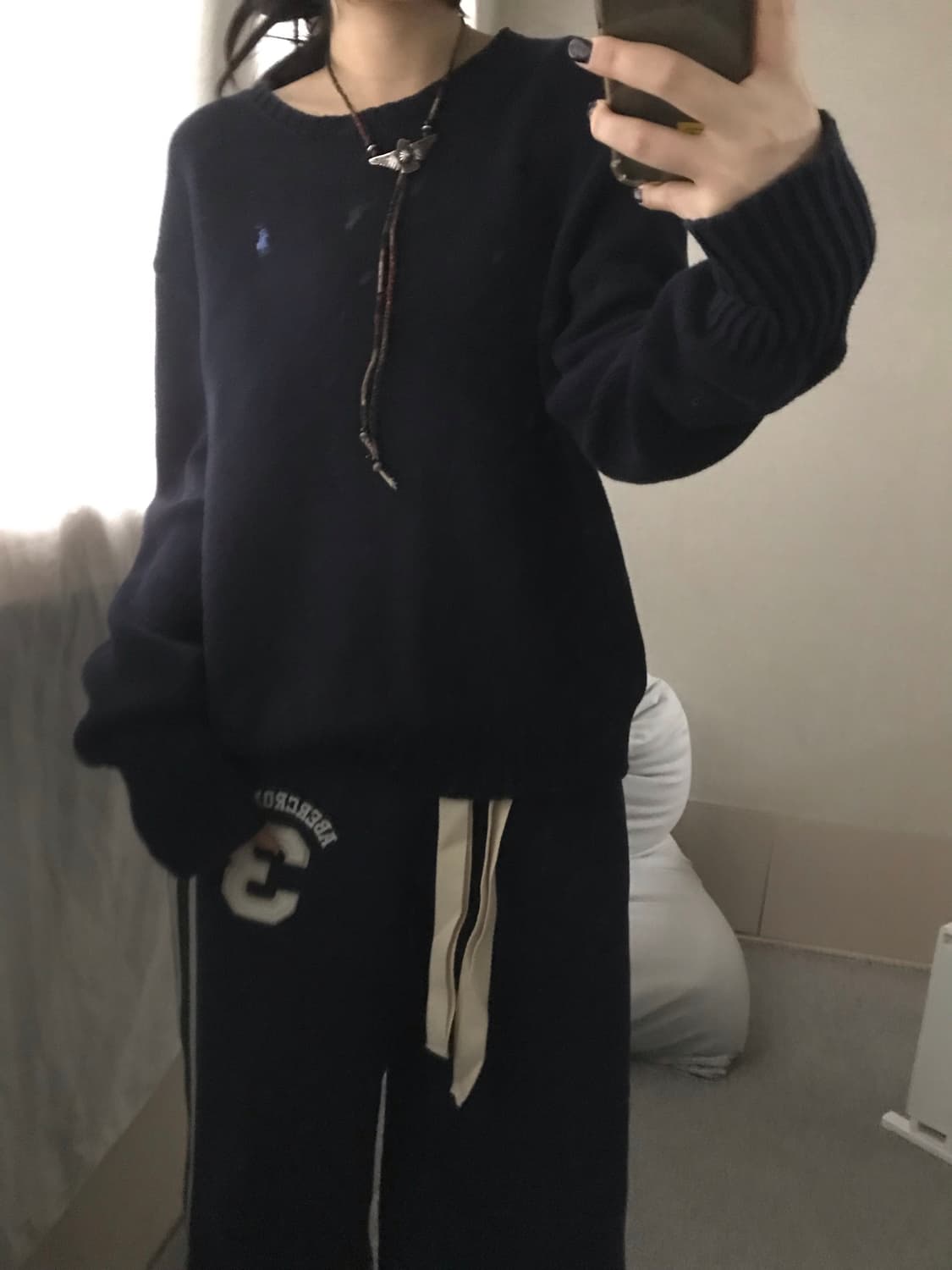 폴로 네이비 니트 상품이미지1