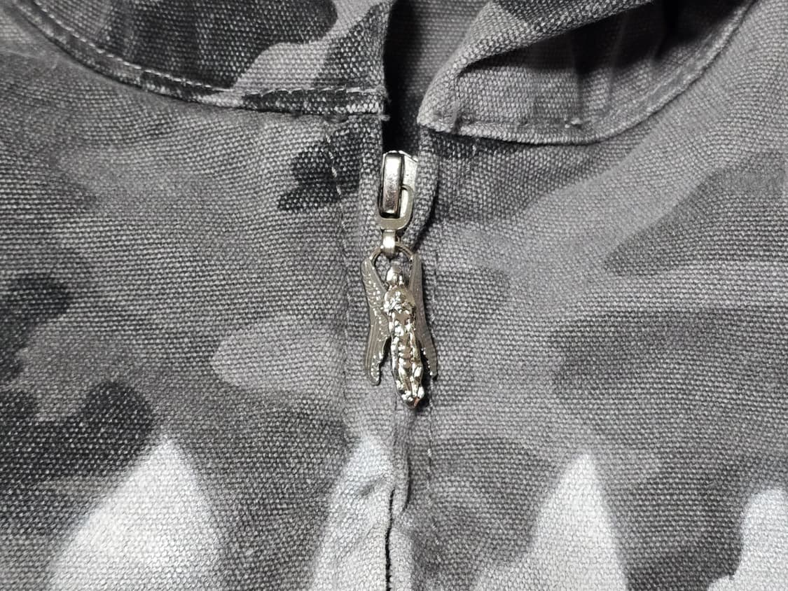 [M] REVENGE 리벤지 카모 워시드 패딩 후드 집업 상품이미지8