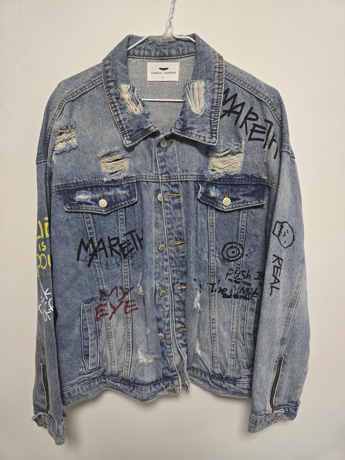 뱀파이어 위켄드 그래피티 워싱 청자켓 FREE 상품이미지1