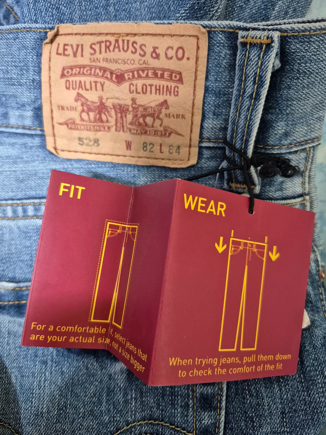 새옷 리바이스 528 루즈핏 데님 팬츠 상품이미지5