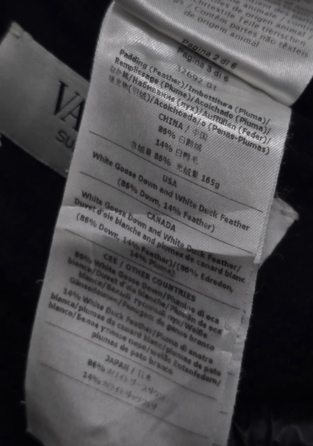 Valentino 발렌티노 서브제로 쿠튀르 카모 구스 패딩 상품이미지9