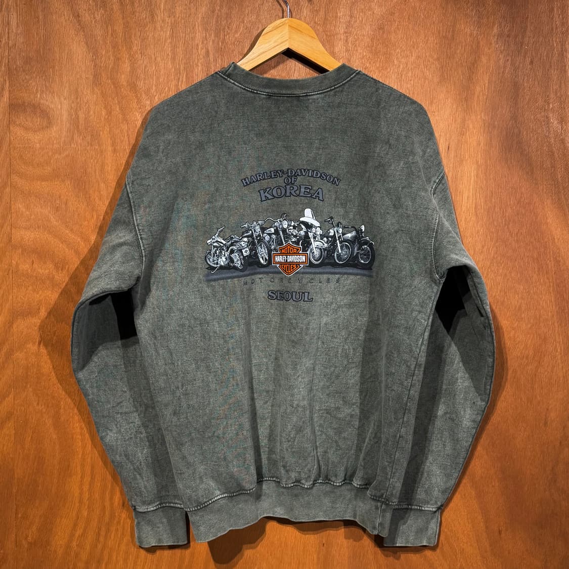 할리데이비슨 00s 피그먼트다잉 스웻 셔츠 맨투맨 L 상품이미지3