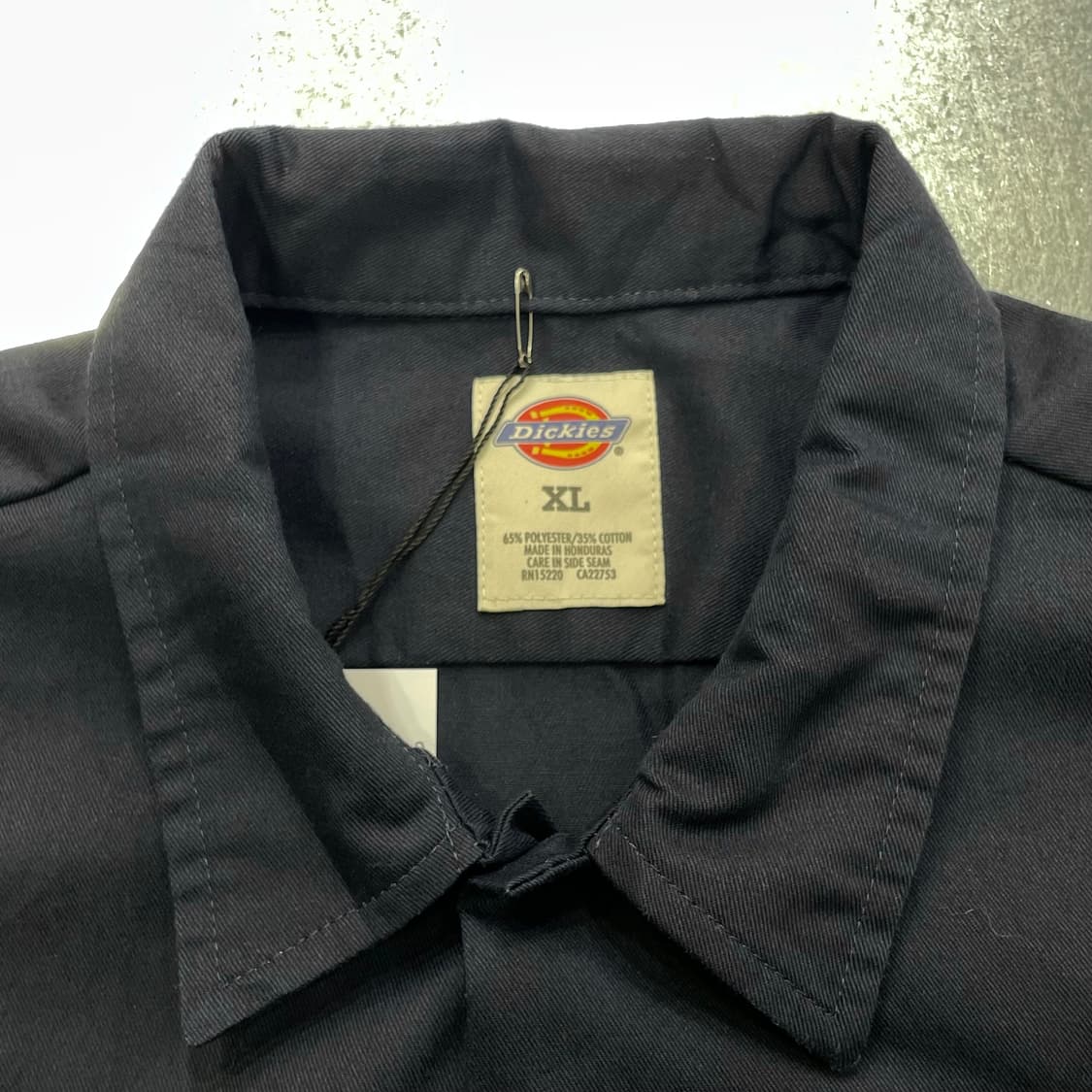 (XL) Dickies 디키즈 반팔 워크 셔츠 패치 네이비 상품이미지9