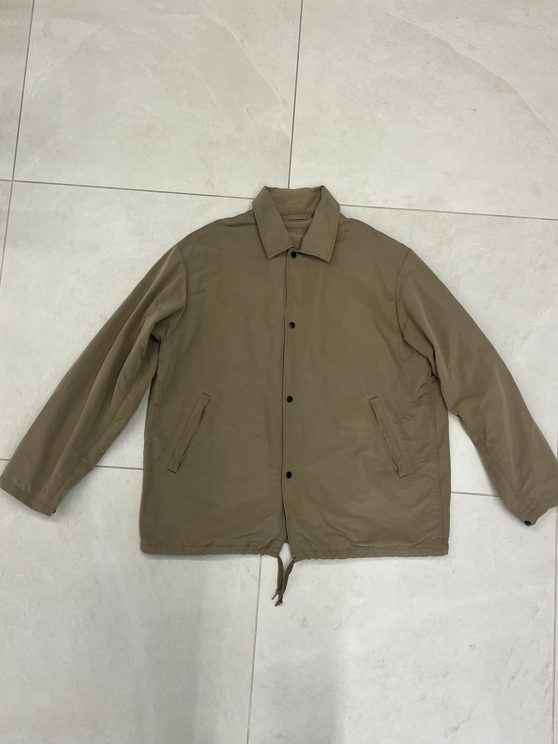 코모리 코튼 나일론 코치자켓 2 베이지 상품이미지1