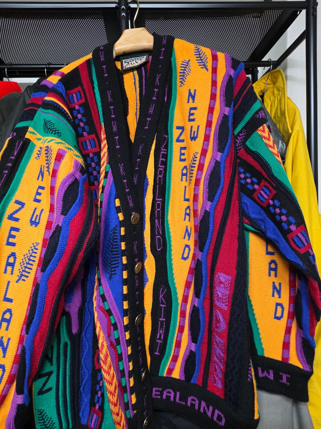 Coogi 스타일 울 가디건 뉴질랜드 상품이미지1